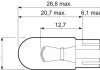 Лампа розжарювання W5W 12V 5W Valeo 032211 (фото 2)