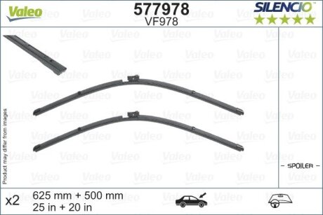 Щітки склоочисника 625 + 500 Valeo 577978