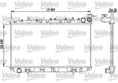 Радиатор охлаждения Valeo 731659