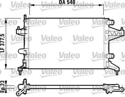 Радіатор Valeo 732825 (фото 1)