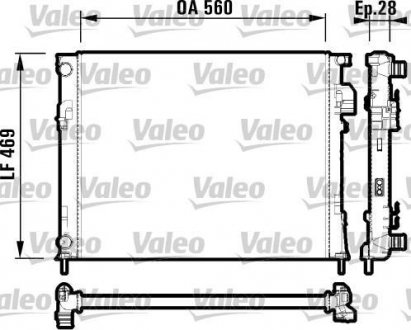 Радіатор Valeo 732846