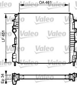 Радиатор Valeo 734922