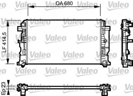 Радиатор Valeo 734926
