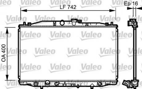 Радиатор системы охлаждения Valeo 735049