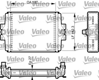 Радиатор системы охлаждения Valeo 735467