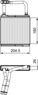 Радіатор обігрівача Valeo 811526 (фото 1)
