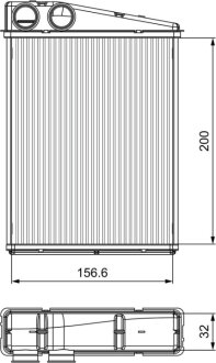 Радіатор пічки Valeo 811542