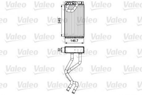 Радіатор обігрівача Valeo 811547 (фото 1)