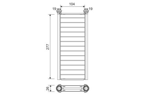 Радіатор пічки Valeo 811585