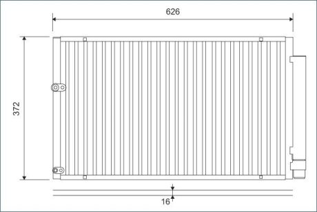Конденсер кондиціонера Valeo 812880