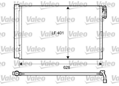 Радиатор кондиционера Valeo 814011 (фото 1)