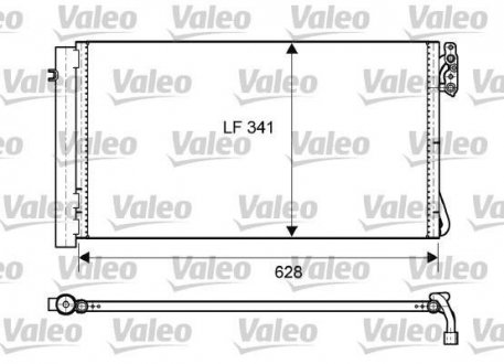 Радіатор кондиціонера Valeo 814012