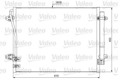 Радіатор кондиціонера Valeo 814039