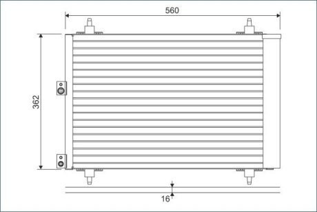 Радіатор кондиціонера Valeo 814080