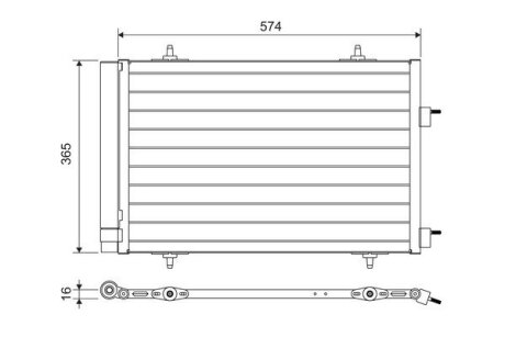 Радиатор кондиционера Valeo 814365