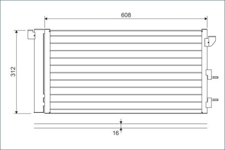 Радиатор кондиционера Valeo 818005