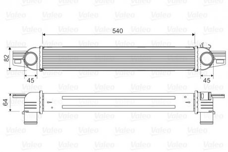 Радиатор наддува Valeo 818545