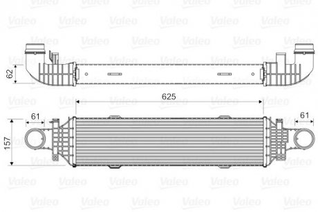 Радиатор наддува Valeo 818631