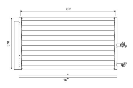 Радіатор кондиціонера Valeo 822645