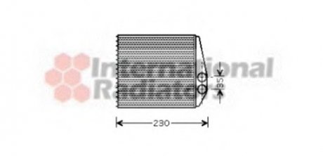 Радиатор отопителя VECTRA C/SIGNUM/SB9-3 02- Van Wezel 37006355