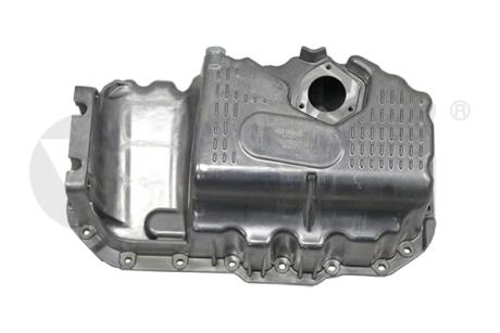 Поддон масляный алюминиевый с отверстием Skoda Fabia (07-10,11-),Octavia (04-08)/VW Golf (04-09),Jetta (06-08),Passat (06-11) Vika 11030079801