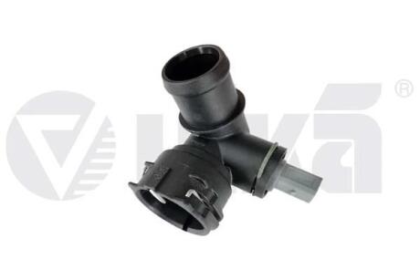 Фланец системы охлаждения (тройник) с датчиком Audi A3/Skoda Octavia, Superb/VW Vika 11221789801 (фото 1)