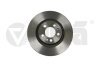 Диск гальмівний передній (кратно 2) Skoda Octavia, VW Golf, Audi A3 (97-) Vika 66150022001 (фото 1)