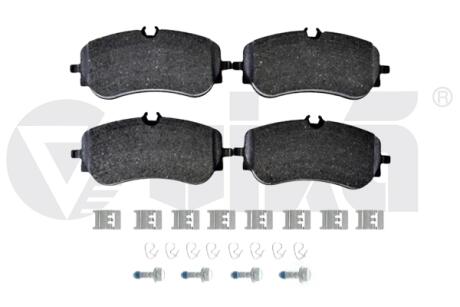 Колодки гальмівні задні з устоновчим р/к VW Amarok (10-), Crafter (16-) Vika 66981704601
