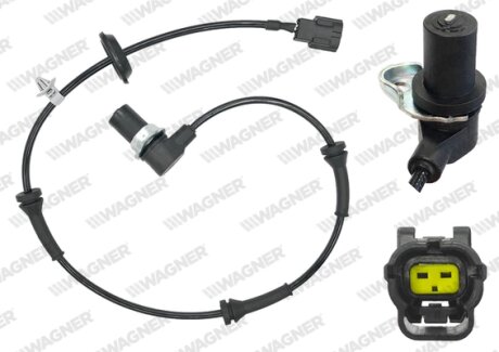 Датчик ABS AVEO/KALOS 02- перед. Л WAGNER ABS00435