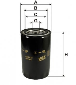 Фильтр масла WIX FILTERS 92027E