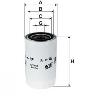 Фильтр масла WIX FILTERS 92095E (фото 1)