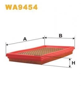 ФІЛЬТР ПОВІТРЯ WIX FILTERS WA9454