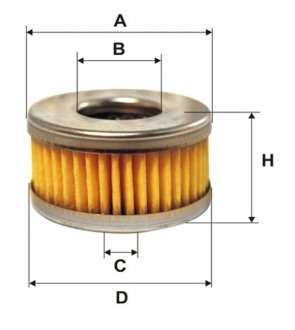 Фильтр курил. (изм.эл.) газ. оборудование. Tomasetto /PM999/12 (выр-во WIX-FILTERS) WIX FILTERS WF8351