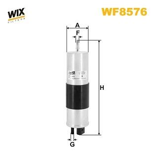 Фильтр топливный VOLVO 2.0 D 15- (выр-во WIX-FILTERS) WIX FILTERS WF8576