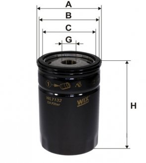 Фільтр оливи WIX FILTERS WL7132