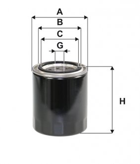 Фильтр масляный двигателя MAZDA /OP597 (выр-во WIX-FILTERS) WIX FILTERS WL7164