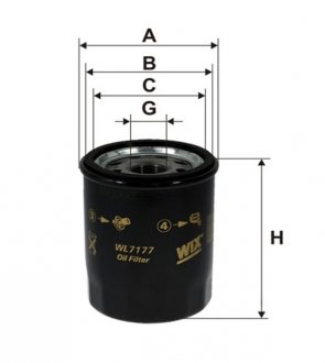 Фільтр оливний WIX FILTERS WL7177