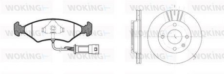 Колодки тормозные WOKING 80193.02