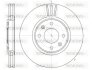 Диск тормозной передний (кратно 2) (Remsa) PSA Berlingo Partner II 08> / C4 I II / 207 207+ / 307 308 / 2008 3008 WOKING D6604.10 (фото 1)