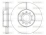 Диск гальмівний передній (кратно 2) (Remsa) Skoda Octavia II III, Superb I II (D6648.10) WOKING D664810 (фото 1)