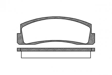 Тормозные колодки пер. Niva (76-21) WOKING P0033.00