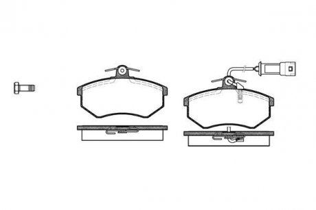 Колодки гальмівний диск. перед. (Remsa) Chery Amulet ii 1.8 10-,Chery Amulet ii 2.0 10- (P0343.02) WOKING P034302