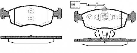 Колодки гальмівний диск. перед. (Remsa) Fiat 500 0.9 07-,Fiat 500 c 0.9 09-,Fiat Grande punto 1.4 05- (P0723.52) WOKING P072352