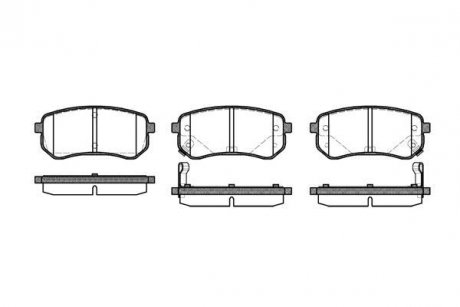 Колодки гальмівні WOKING P10353.02