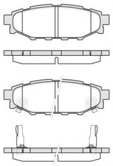 Гальмівні колодки зад. Forester/Impreza/Legacy/Outback09- WOKING P10363.12