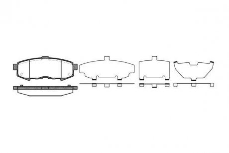 Колодки гальмівний диск. задн. (Remsa) Mazda MPV II 2.0d 2.3i (02-06) (P10603.00) WOKING P1060300