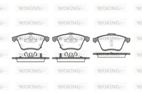 Колодки гальмівні WOKING P10823.02