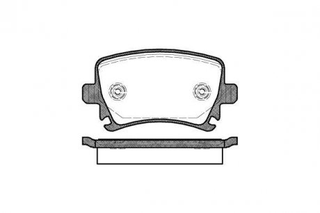 Гальмівні колодки зад. Caddy III/Golf V/Audi A4 03- WOKING P11313.00