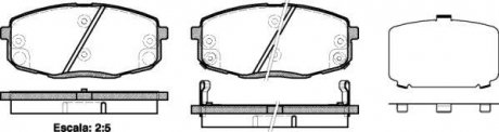 Гальмівні колодки пер. Hyundia i30/KIA C\'eed 02- WOKING P11383.12