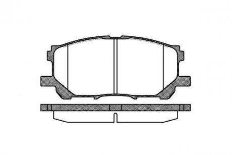 Колодки тормозные диск. перед. (Remsa) Lexus RX300-330-350 03>08, 08>15 WOKING P11393.00